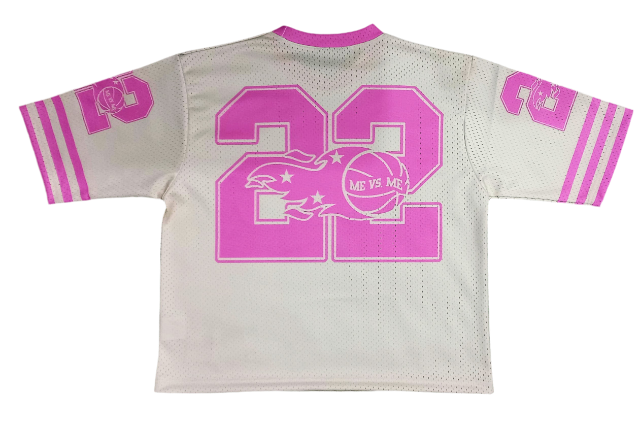 Pink & creme MevsMe Jersey